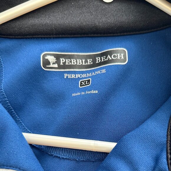 Pebble Beach Performance Jacket Mens Blue Zip Up. Size XL. - Picture 3 of 8